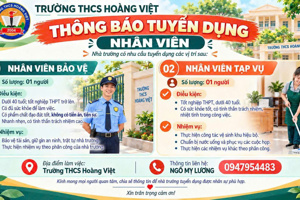 THÔNG BÁO TUYỂN NHÂN VIÊN