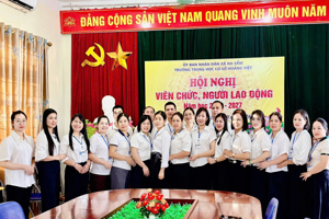 TRƯỜNG THCS HOÀNG VIỆT TỔ CHỨC HỘI NGHỊ VIÊN CHỨC, NGƯỜI LAO ĐỘNG NĂM HỌC 2026 - 2027